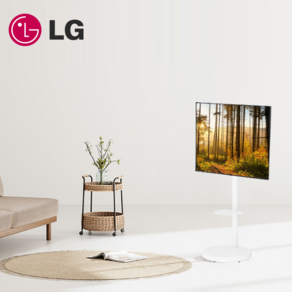 LG전자 50인치 UHD 스탠바이미 엘텐바이미 이동형 거치대 스마트 LED TV 유튜브 넷플릭스 디즈니 미러링, 방문설치, 55인치, 스탠드형