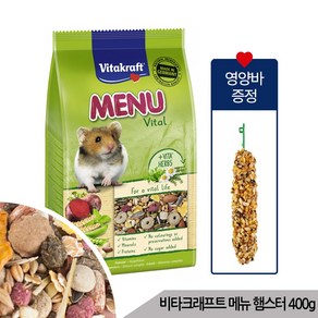 비타크래프트 메뉴 바이탈 프리미엄 햄스터사료 400g, 단일속성, 1개