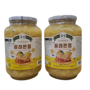 꽃샘 본비 꿀레몬청 2kg, 1개입, 2개