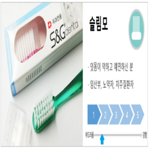 [에스앤지 공식판매점] 치과용 미세모칫솔 치과의사추천 12개입, 슬림모 12개입, 1세트