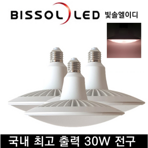 빛솔LED 3개묶음 30w LED식물등 조명 전구 UFO 재배기등 PU102(백색광), 3개, 백색