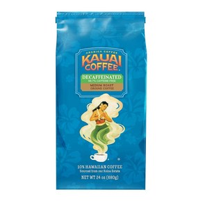 KAUAI COFFEE 하와이안 그라운드 커피 코코넛 캐러멜 크런치 맛 10온스, 283g, 1개