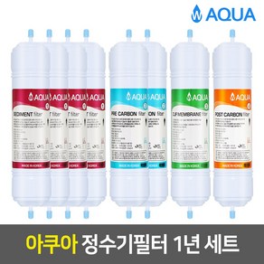 아쿠아 아쿠아 정수기필터 세트 [11인치], 02_11인치_양방향_아쿠아필터_1년세트, 1개