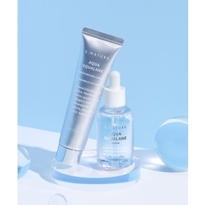 S.NATURE 에스네이처 아쿠아 스쿠알란 세럼 50ml + 수분크림 60ml 0000000 392937, NONE, 1개