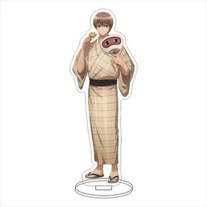 은혼 귀여운 애니메이션 GINTAMA 아크릴 스탠드 모델 사카타 긴토키 카구라 오키타 소고 시무라 신파치 플레이트 책상 액션 피규어 선풍기 장난감, [03] 3, 1개