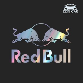 찐카 RedBull 로고 캠핑 데칼스티커 ZCCP-16 /캠핑스티커 /캠퍼스티커, 1개, 소형-오렌지