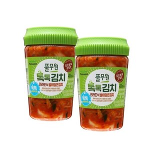 풀무원 톡톡 전라도식 썰어담은김치, 400g, 2개