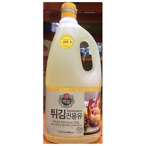 식당 튀김전용 콩식용유 백설 1.8L 업소용 식자재, 1개