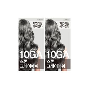 헤어칼라 염색약 10GA 스톤그레이애쉬 1+1, 1개, 10g