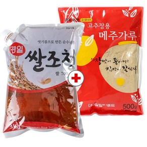 고추장용 국산 메주가루 500g + 조청 3kg 고추장담그기세트