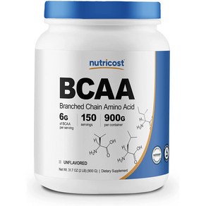 뉴트리코스트 BCAA 언플레이버드 글루텐 프리