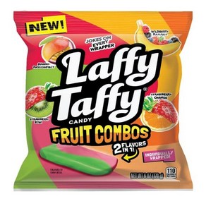 Laffy Taffy 캔디 학교 캔디 과일 콤보 개별 포장된 미니 바 6온스, 1개, 170g