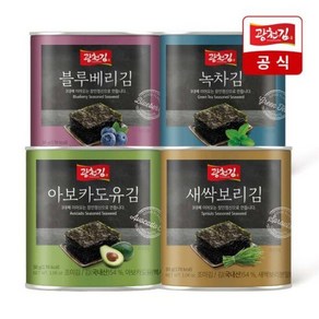 광천김 아보카도/녹차/블루베리/새싹보리 캔김 30g 5캔 173486