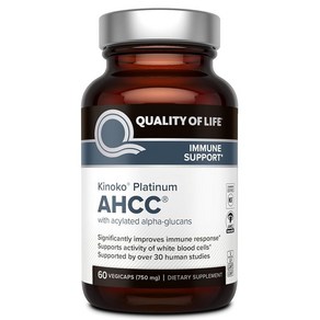 Quality of Life Qualtiy 키노코 플래티넘 AHCC 750mg 60정