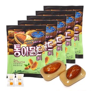 오리온 통아몬드캔디(90g) x 5봉(+밀크츄 2개포함), 1세트, 90g