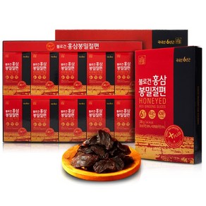 대동고려삼 6년근 불로건 홍삼봉밀절편 20g x 10박스 벌꿀의 깊은 단맛을 더한 제품, 10개, 200g