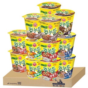 [블루존] 컵누들 6종 12개 (매콤*2 + 우동*2 + 참깨2+ 짬뽕*2 + 매찜*2 + 짜장*2)
