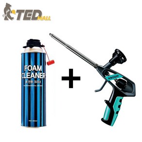 [TED MALL] 코리아나 우레탄폼건 KR-A2 + 폼 크리너 1SET, 1세트