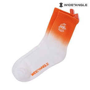 [와이드앵글 공식] 골프 여성 CO 그라데이션 크루 삭스 WWP24S04O4, Oange, 1개