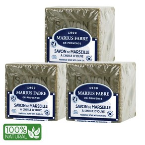 아로마코 마리우스파브르 프랑스 올리브 마르세유솝 큐브비누 400gx2 대왕사이즈, 400g, 3개