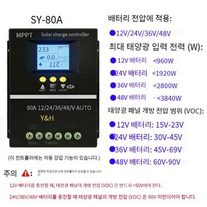 태양광 충전 콘트롤러 60A80A100A USB 솔라패널 모듈, 1개, 12V24V36V48V80A 업그레이드