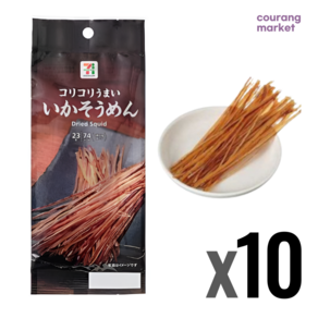 일본 세븐일레븐 오징어소면 이카소멘 조미오징어, 23g, 10개