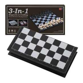 고급체스판 25x25cm 체스 보드게임 자석 세트, 단일제품, 1개