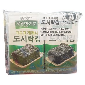 팔도맛쟁이 성경김 재래식 미니 도시락김, 2g, 240개