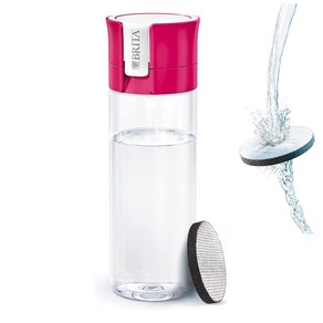 브리타 수통 휴대용 정수병 600ml 핑크 마이크로 디스크 필터 1개 첨부 [일본 정규품], 상세페이지 참조