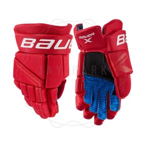 제이파크 아이스하키 Baue Gloves 바우어 장갑 글로브, 8인치 레드, 1개