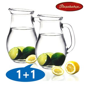 파사바체 비스트로물병 1.0L 1+1 유리물병 피처 저그물병, 비스트로물병-2개, 1L, 2개