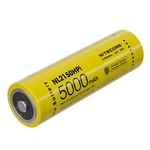 NITECORE NL2150HPi 5000mah 고출력 리튬 배터리 21700, 1개, 단품