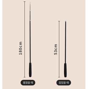 캠핑 밤낚시 돌틈낚싯대 꺽지 산메기 망둥어 쭈꾸미 구멍치기 낚시대 방파제 4단 낚시대+낚시줄+낚시바늘