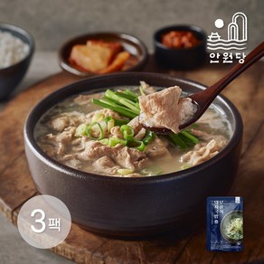 [안원당] 뜨끈 몸보신 요리 부산식 돼지국밥, 730g, 3개