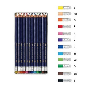 PILOT fixion 프릭션 지워지는 고급 색연필 (PF-15), BN(브라운)