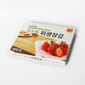 온누리 위생장갑 100매 위생비닐 비닐장갑 일회용장갑, 없음