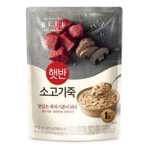 비비고 소고기죽, 5개, 420g