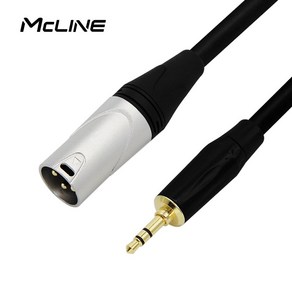 맥라인 MC-HA28 ST 3.5mm-XLR 캐논 숫 50Cm PC 앰프 믹서 스피커 연결선 음향 오디오 케이블, 1개