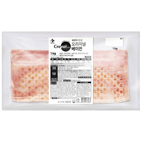 CJ 백설 냉동 베이컨 1kg, 1개