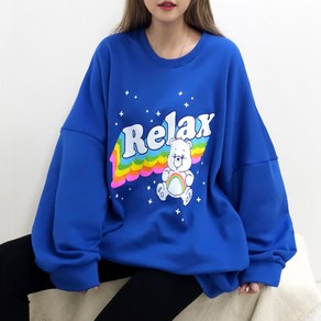 [4XL 3COLOR] 레인보우 맨투맨 (기모ver.) 55~99까지 빅사이즈 오버사이즈 남여공용 기모 겨울 홈웨어 박스맨투맨