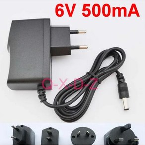 1PCS 6V 200mA 300mA 400mA 500mA 600mA 700mA 800mA AC 100V240V 변환기 스위칭 전원 어댑터 DC 55mm x 25mm EU 미국 영국, 15) 6V 500mA  UK  plug