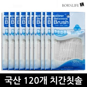 본라이프 국산 휴대용 치간칫솔 리필 120P 이쑤시개 치실 요지 대용량 치석 구취 관리 치간치솔 치간칫솔이쑤시게 치간요지 이쑤시게