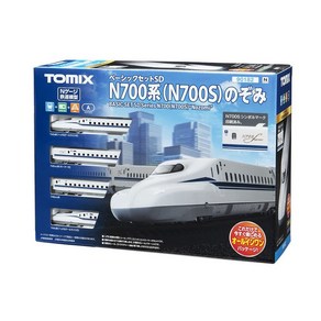 토미텍 TOMIX N게이지 베이직 세트 SD N700계(N700S) 노조미 90182 철도 모형 입문 세트 화이트, 1개