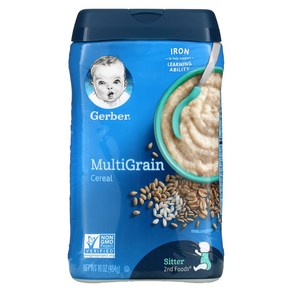 Gebe Multigain Ceeal 2nd Foods 16 oz (454 g) 2팩, 454g, 2개