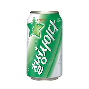 소소한생활 롯데 칠성사이다 355ml X 24캔 사이다 탄, 24개