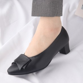 미즈걸 엄마구두 엄마신발 천연가죽 중년 정장 구두 4cm 225-250 DL057