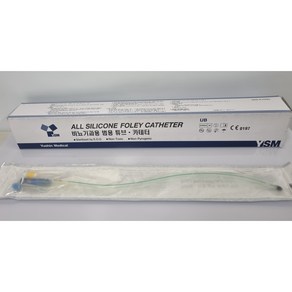 ALL SILICONE FOLEY CATHETER 유신 폴리 카테타 3WAY 소변줄 실리콘 도노관, 16F, 1개