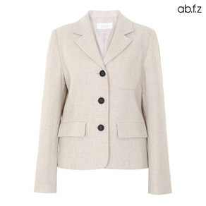 Ab.f.z [ab.f.z] 카라 울블렌드 블랙 버튼 로고 포켓 자켓 (AFW4QJ03A)