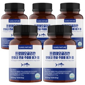 순수네이처 프로테오글리칸 연어코연골추출물 600g, 5개, 60정