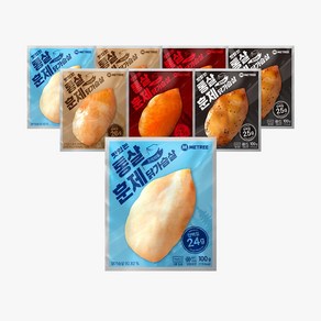 미트리 통살 훈제 닭가슴살 4종 혼합, 100g, 8개